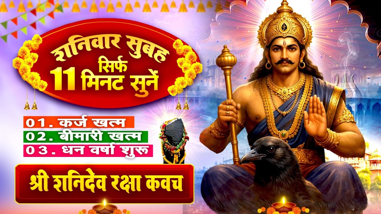 सिर्फ 11 मिनट सुने~कर्ज ख़त्म~बीमारी खत्म~धन वर्षा शुरू~शनिदेव रक्षा कवच~Shanidev Raksha Kavach 2026