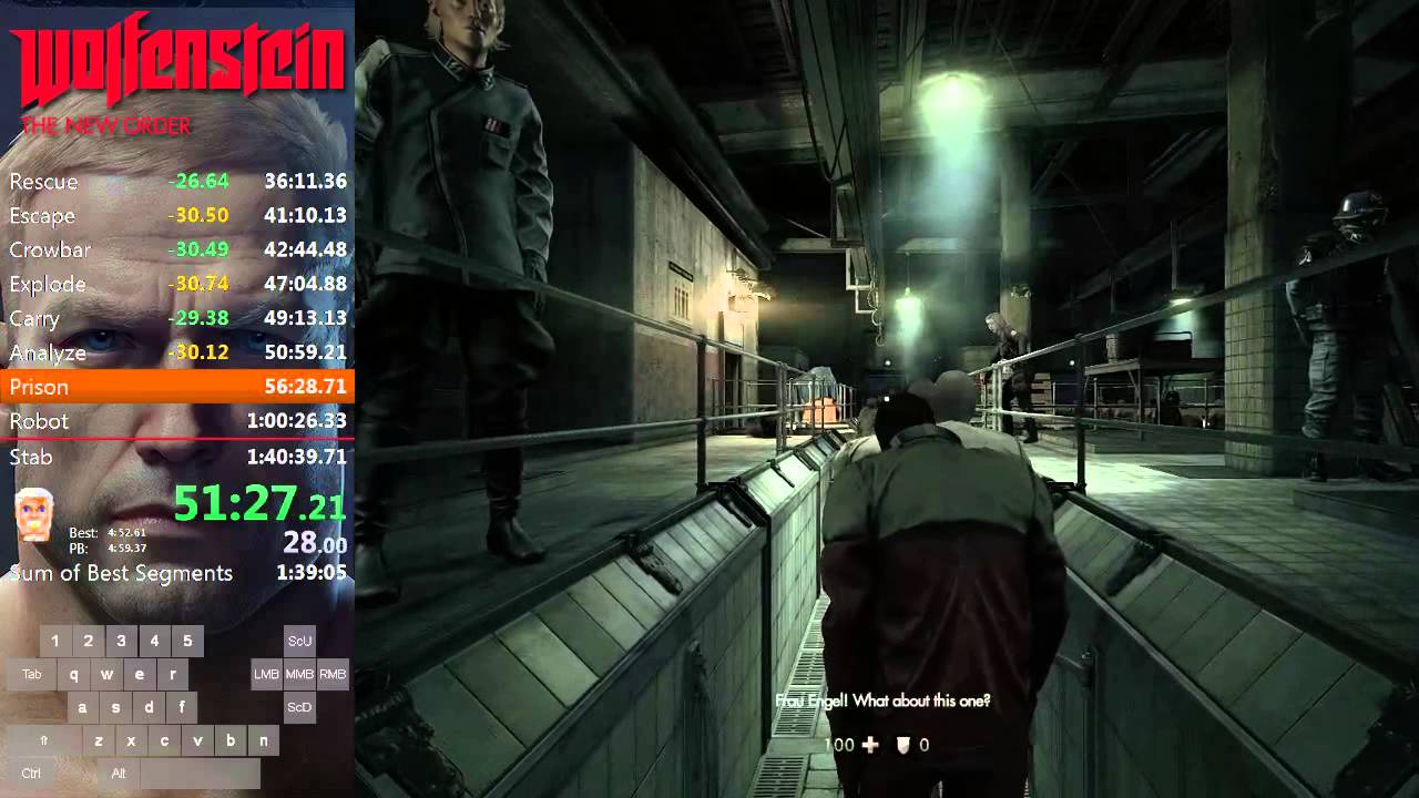 Wolfenstein: The New Order Speedrun in 1:39:32