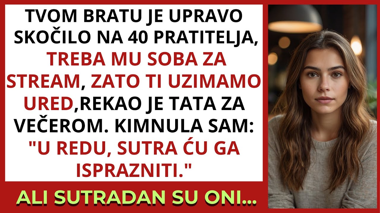 „Uzeli smo ti ured za brata“, rekao je tata – moja tiha osveta i novi život