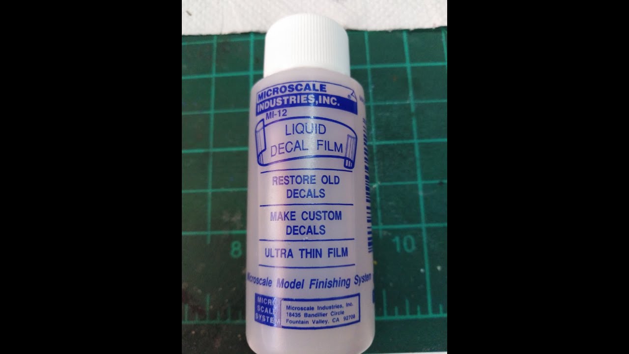 How to use MICROSCALE LIQUID DECAL FILM