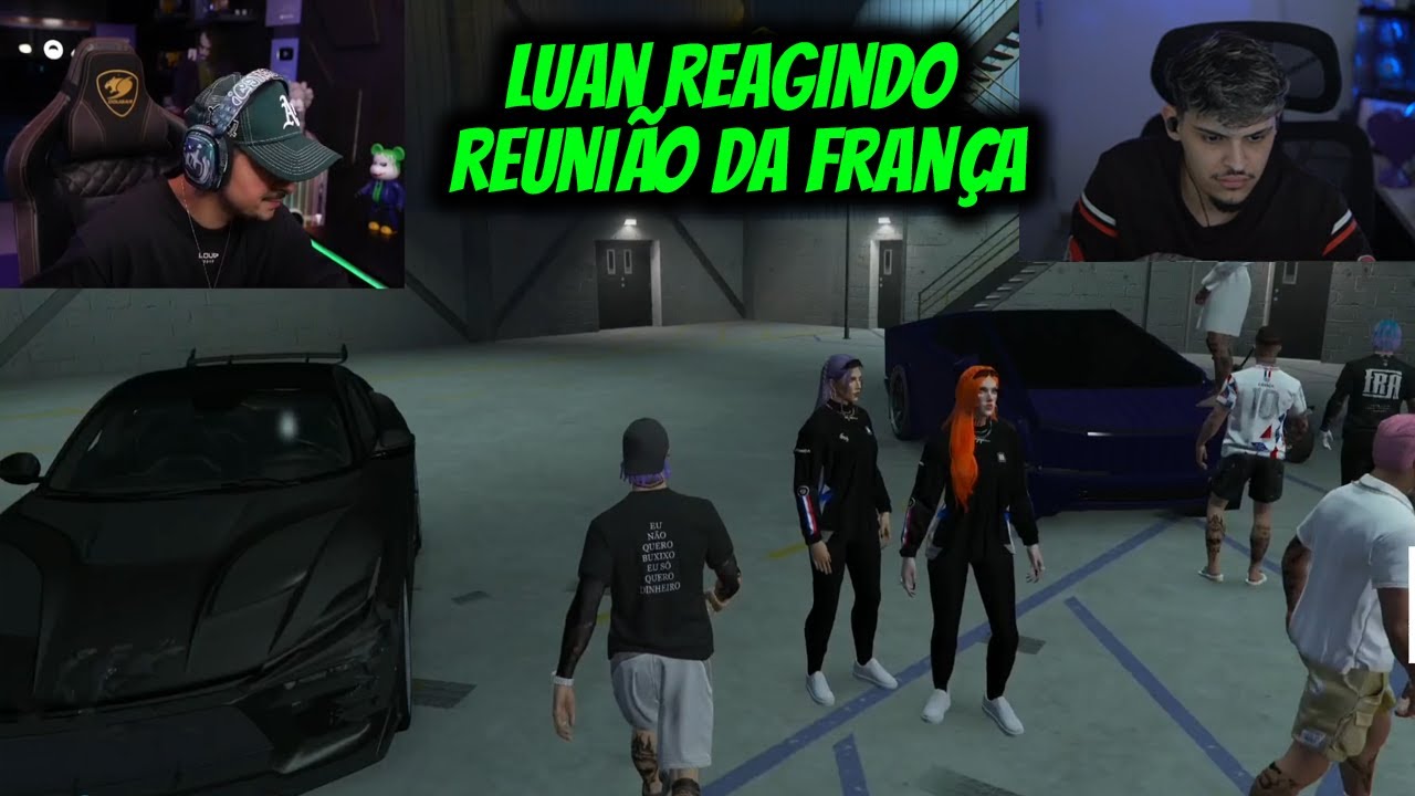 LUAN REAGINDO A REUNNI&Atilde;O DA FRAN&Ccedil;A