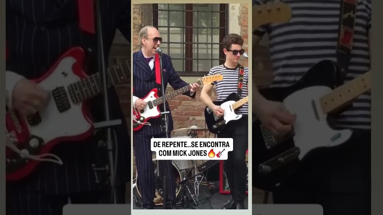🎸DE REPENTE SE ENCONTRA  COM MICK JONES!? #napontadaagulha #rock #rocknroll #theclash