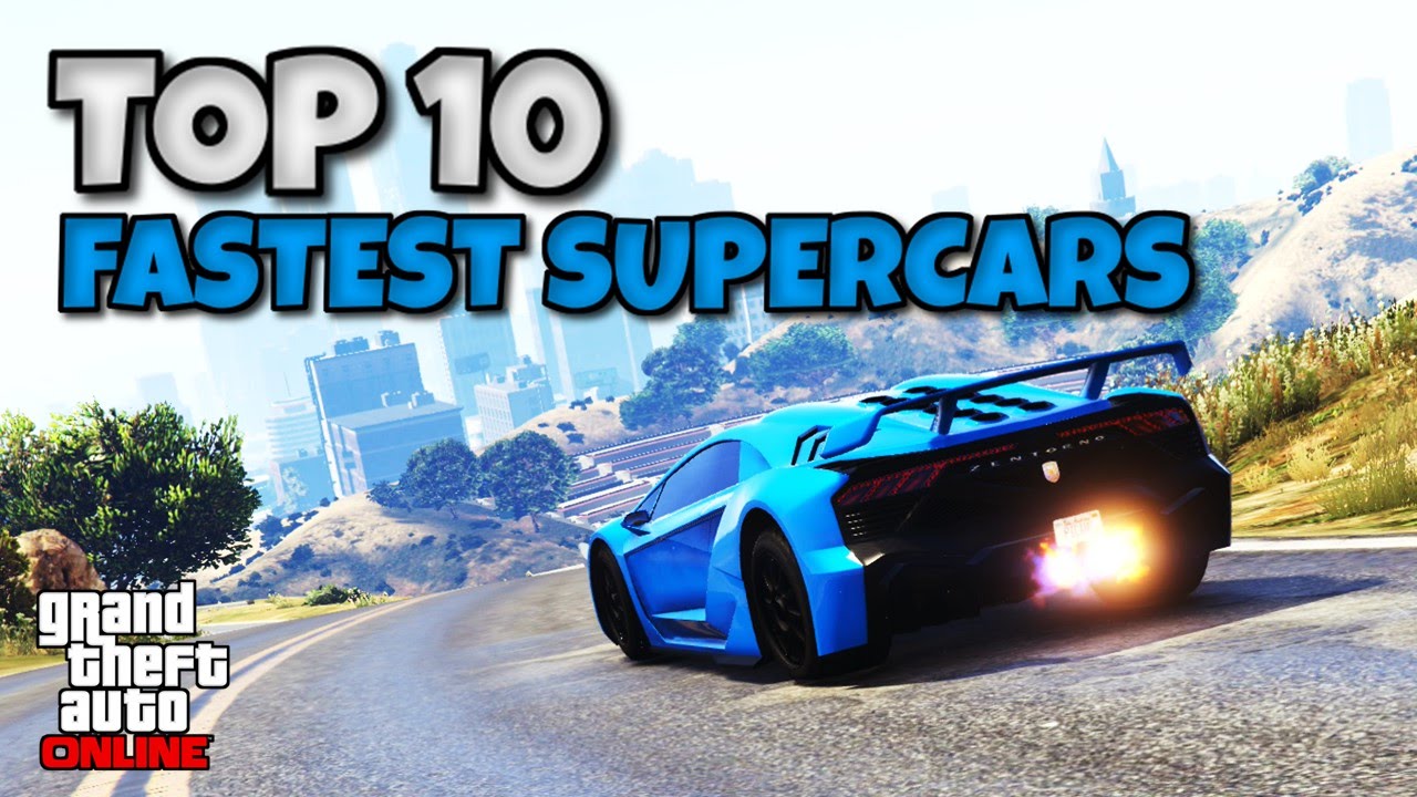 Top 10 Fastest Upgraded Supercars Around A Track In GTA Online (GTA V Car Testing 2016)