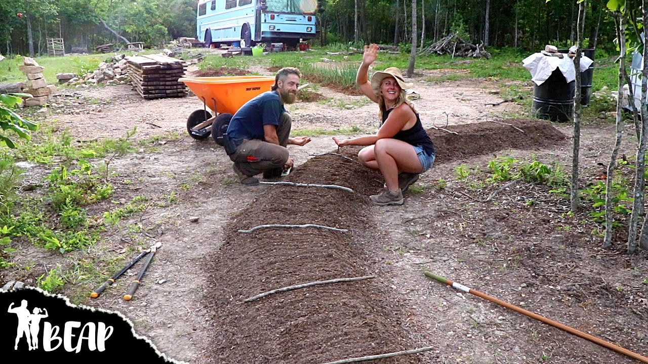 Planting Root Crops In Our Curved Garden Mounds - Southern Missouri Ozarks - Dirty’ol Homestead Life