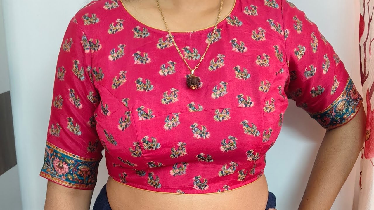 Princess cut blouse cutting and stitching. How to make princess cut blouse.