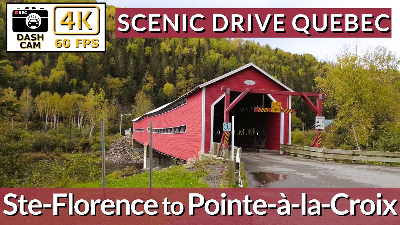🚗 Journey Through Beauty | Route 132: Ste-Florence to Pointe-à-la-Croix, Quebec in Stunning 4K 🌲🌊