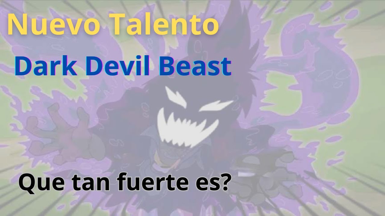 ¡NUEVO TALENTO! Dark Devil Beast  - Es el Talento más Fuerte de Shinobi Warfare?