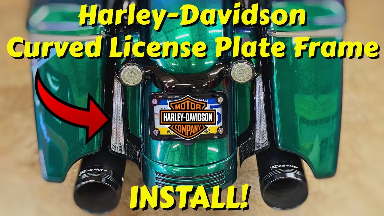 Harley Davidson Curved License Plate Install on a Road Glide Special FLTRXS