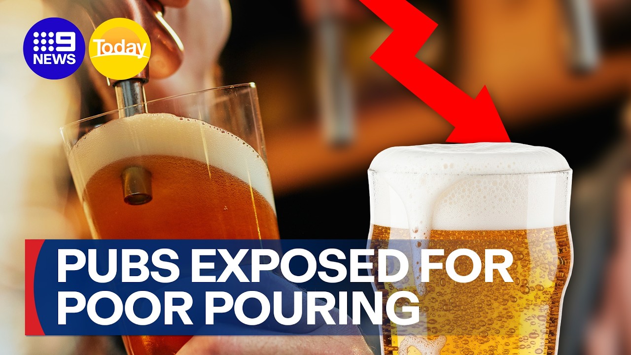 Covert operation finds pubs are skimping on drinks | 9 News Australia