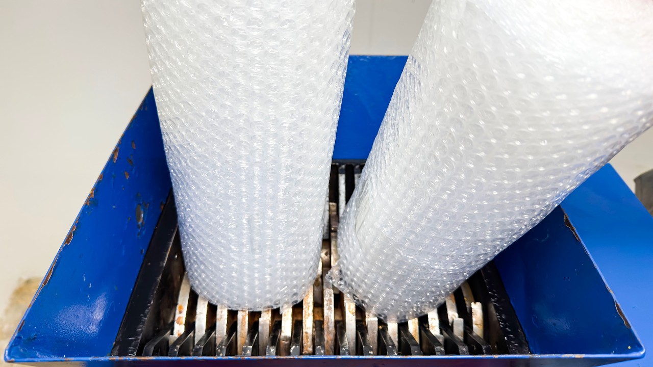 Shredding BUBBLE WRAP!