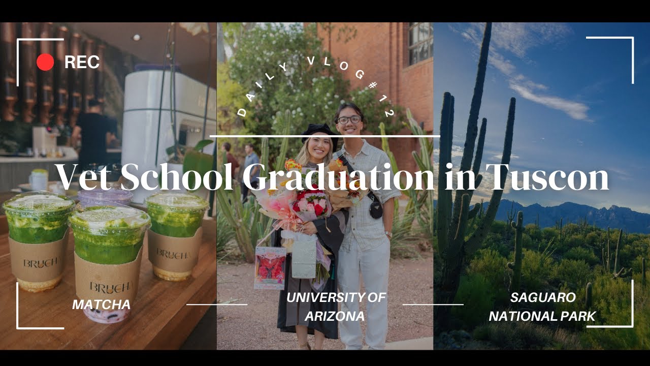 //[vlog 12] sister's grad in tucson most expensive matcha ever & dying in the heat| @justjohnsonpham