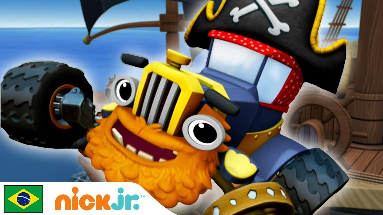 Blaze and the Monster Machines | Os piratas estão atacando! | Nick Jr.