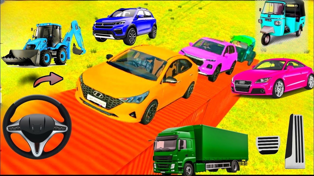 🤣New Vehicle 😰Drive On Stunt Road | Indian Vehicles Simulator ||#games  #androidgames  #gameplay