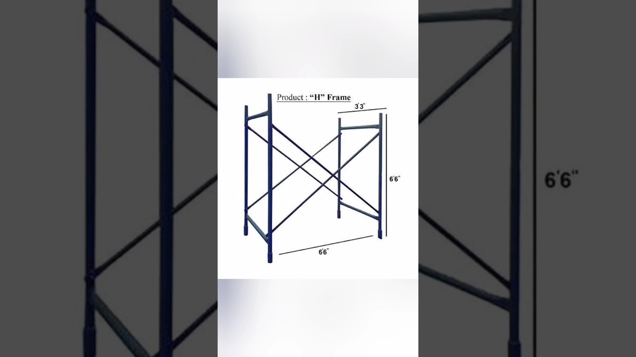 How to Calculate H -frame scaffolding for any span?? #construction #shortsviral #scaffolding
