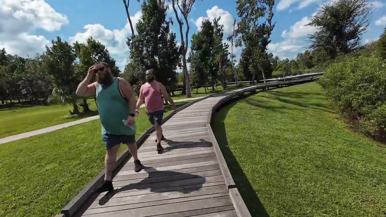 Florida, Lakeland, Bonnet Springs Park#4k #park #parkour #lakeview #beauty #trees #sky #clouds #walk