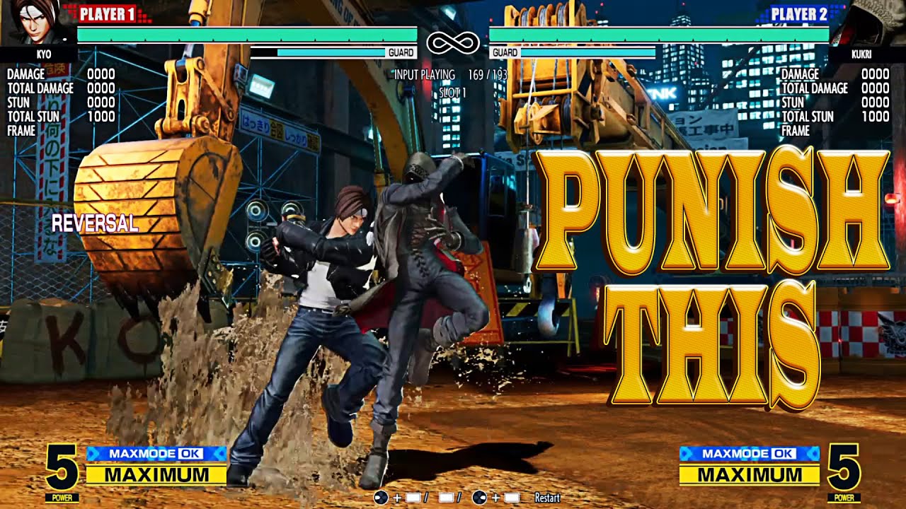 KOF XV : KYO - Punishing Moves That Have Pushback !