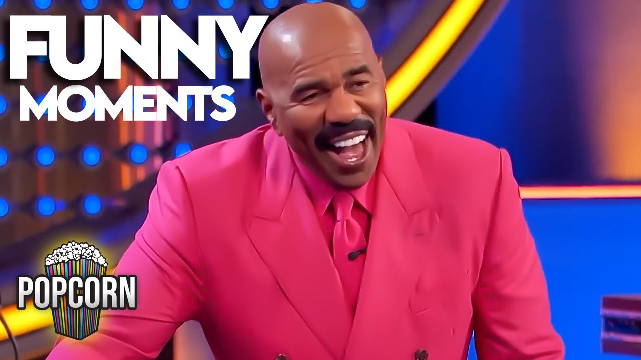 FUNNIEST Moments on Family Feud With Steve Harvey!