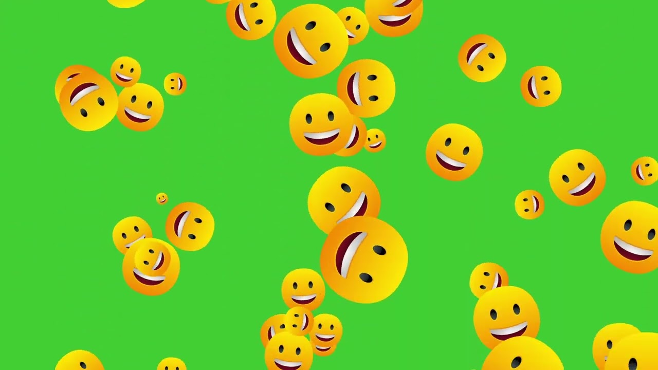 Grinning Face with Smiling Eyes Emoji 😄 | Green Screen | HD | ROYALTY FREE