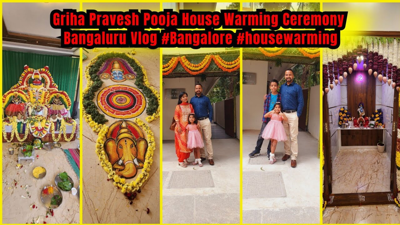 Griha Pravesh Pooja House Warming Ceremony Bangaluru Vlog #Bangalore #housewarming