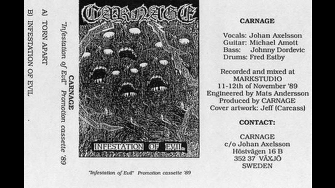 Carnage (Sweden) - Infestation Of Evil (Demo) 1989