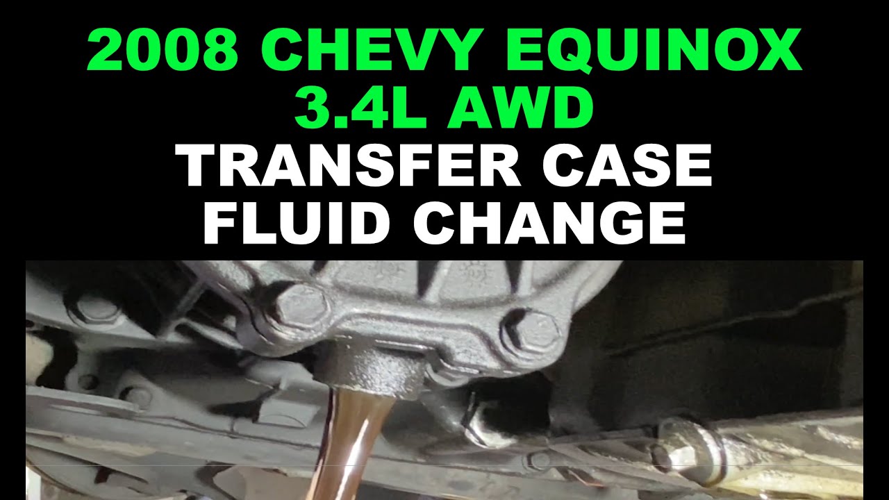 2008 Chevy Equinox 3.4l AWD Transfer Case Fluid Change