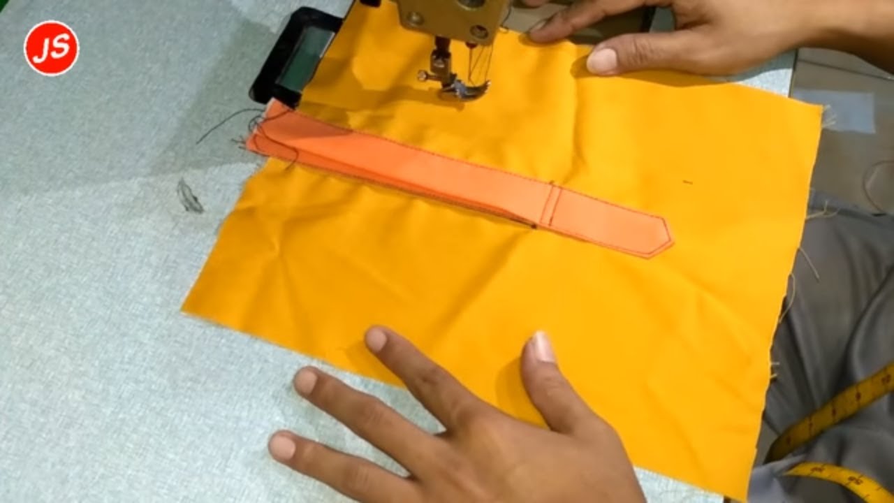Menjahit Belahan Tempat Kancing Depan Pada Pakaian #1