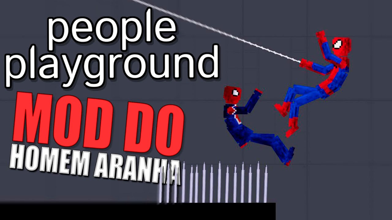 Mod do Homem aranha, realmente sem Volta pra casa no People Playground (boneworks 2d)