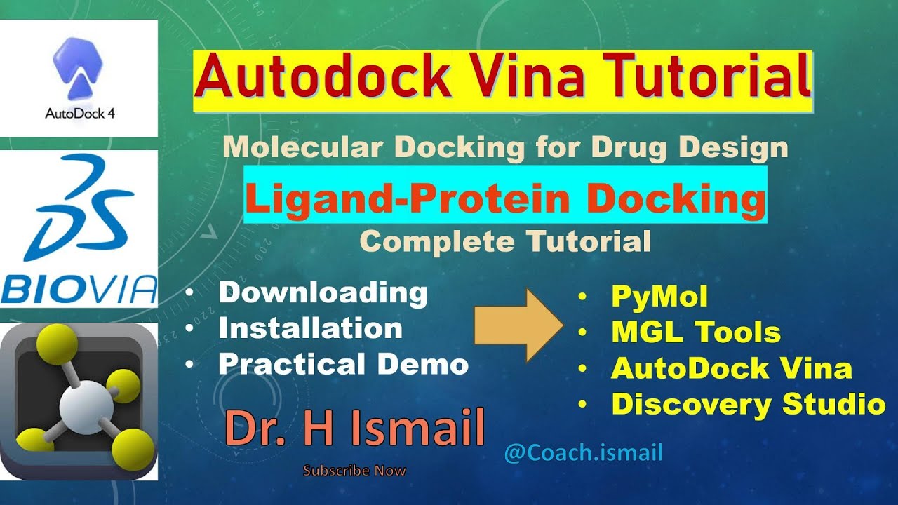 Molecular Docking Tutorial: AutoDock Vina | Beginners to Advanced | Pymol |Discovery Studio
