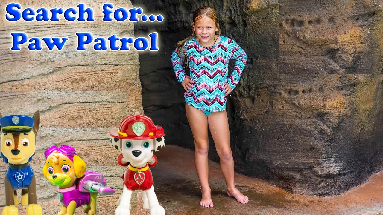 Assistant Searches for Paw Patrol In Hawaii Toy Hunt Adventure