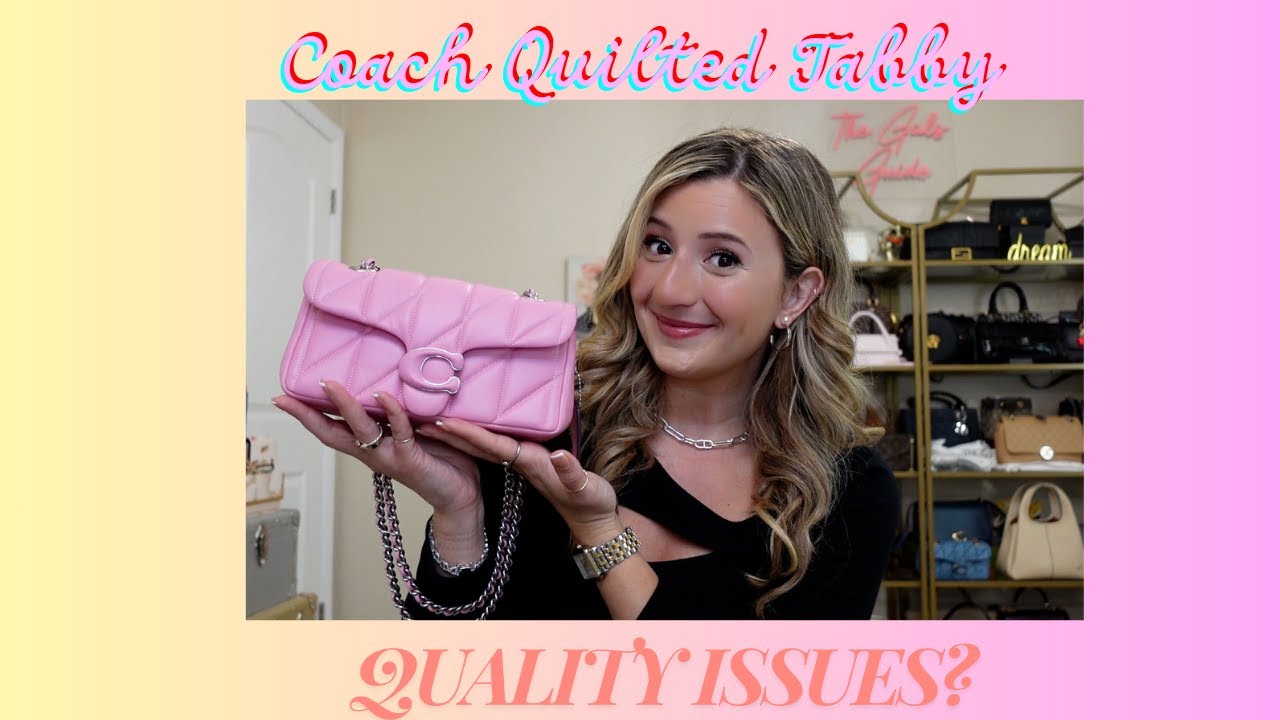 Coach Quilted Tabby 20 Vivid Pink In-Depth Review! Quality Issues??
