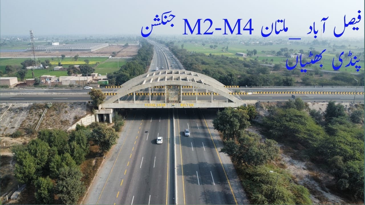 Drone View of M2-M4 Motorways Junction