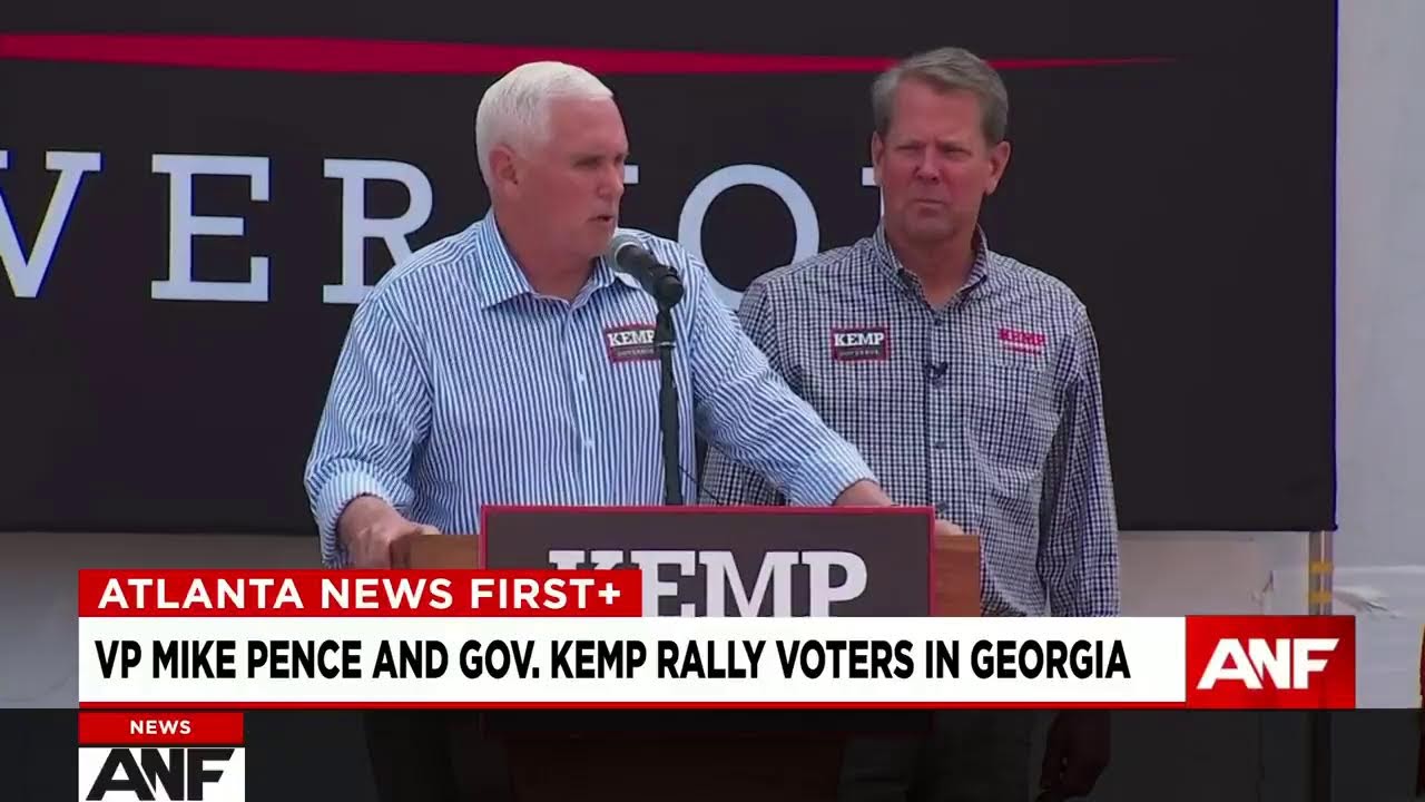 WATCH LIVE: Former VP Mike Pence speaks at Gov. Kemp rally