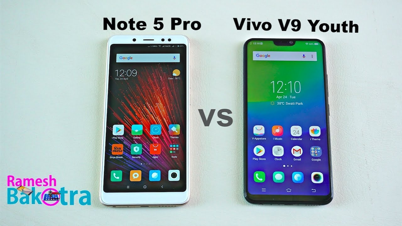 Vivo V9 Youth vs Redmi Note 5 Pro Speed Test and Camera Comparison