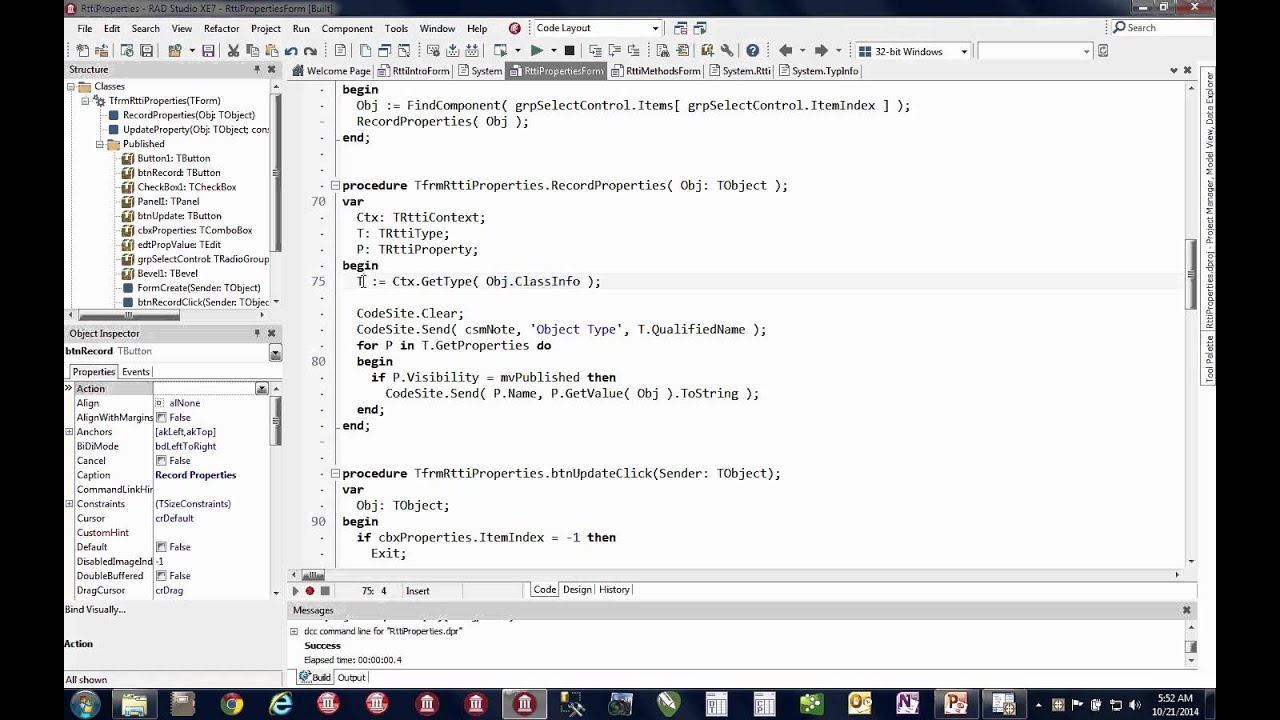 Advanced RTTI in Object Pascal