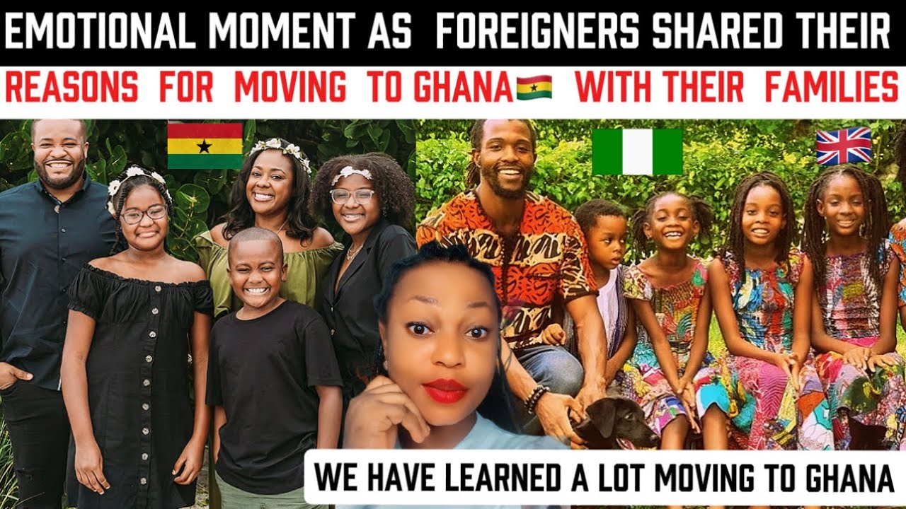 Emotional moment As foreigners shared their reasons for Moving to Ghana with their families🇬🇭🇳🇬