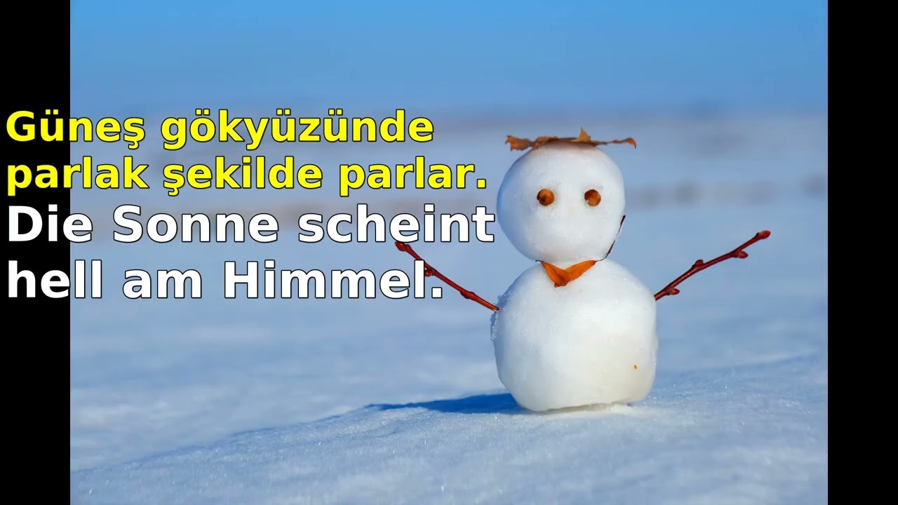 Kardan Adam ve Kurabiyeler | A1 Almanca Hikaye