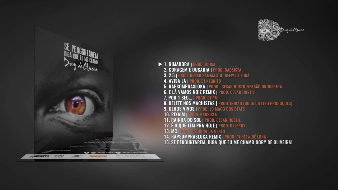 Dory de Oliveira - Rimadora | Prod. DJ RM (&Aacute;udio)