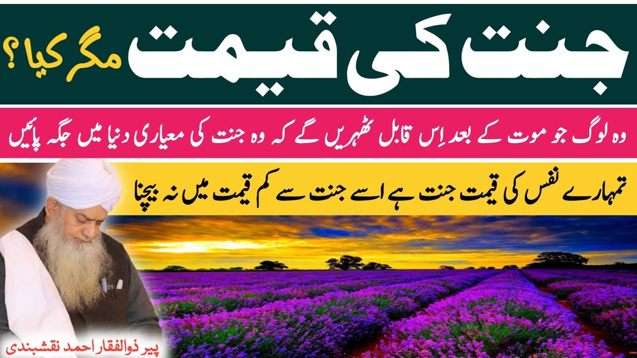 Jannat Ki Qeemat ● جنت کی قیمت ● Peer Zulfiqar Ahmad Naqshbandi