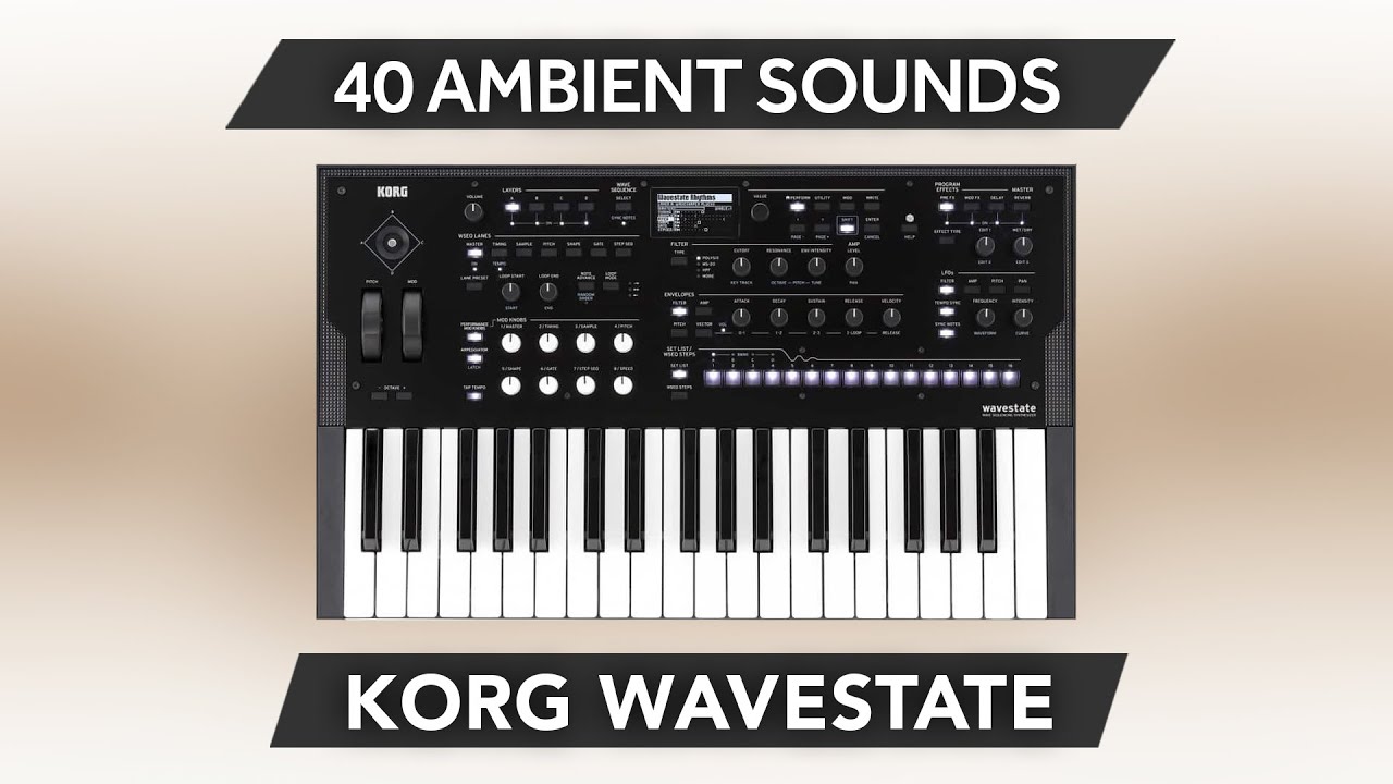 KORG WAVESTATE - mkII - Se ♫ 40 Custom Sounds ► Explorations Sound Bank