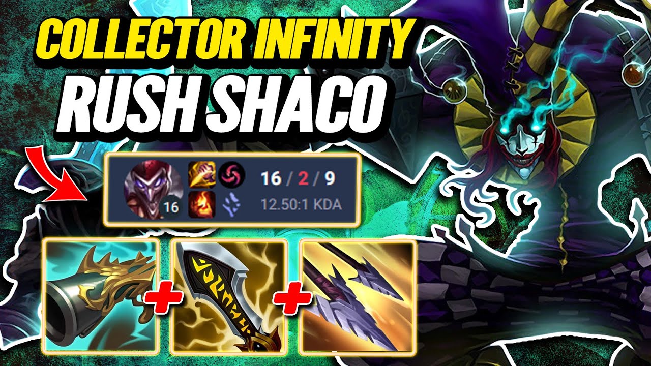 New Collector + Infinity Edge Rush Shaco - E4 Rank [League of Legends] Full Gameplay -Infernal Shaco