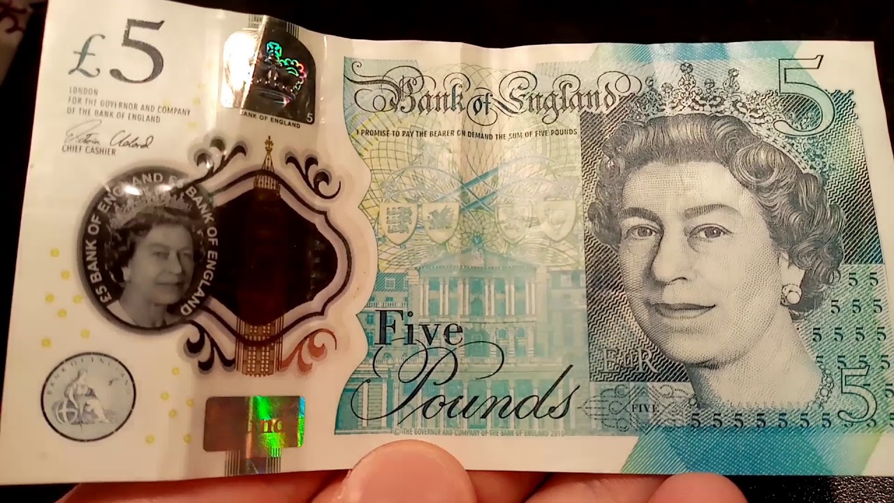 AK47 &pound;5 BANKNOTE TRUE VALUE! United Kingdom Queen Elizabeth II &pound;5 Note