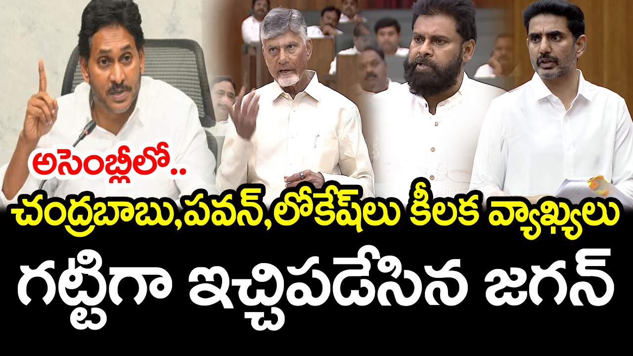 గట్టిగా ఇచ్చిపడేసిన జగన్ | YS Jagan Strong Counter To CBN Pawan Lokesh Comments In Assembly | PDTV
