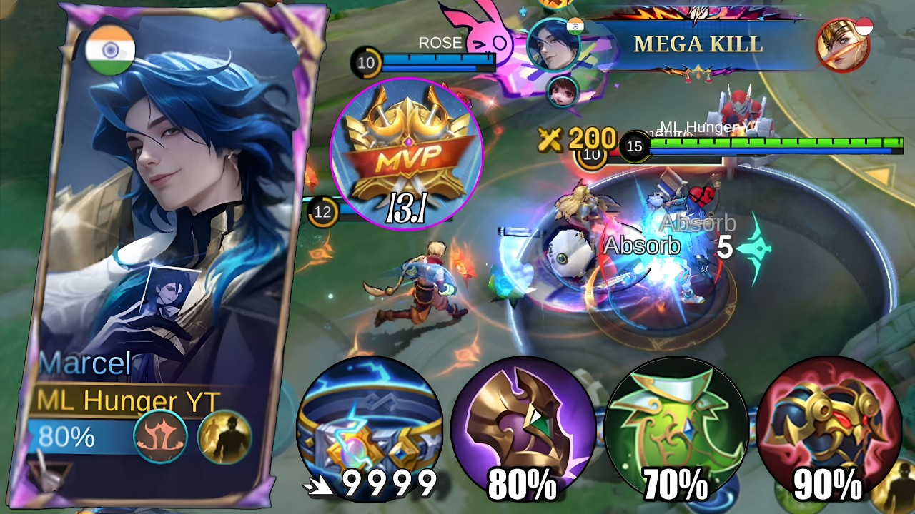 CAN STOP TIME!! New Hero Marcel MLBB 100% ANNOYING!! - New Hero Marcel Best Build 2026 ~ MLBB