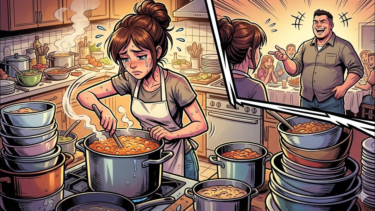 Муж заставил готовить на 40человек, а потом высмеял при всех, сказав, что мне повезло выйти замуж 