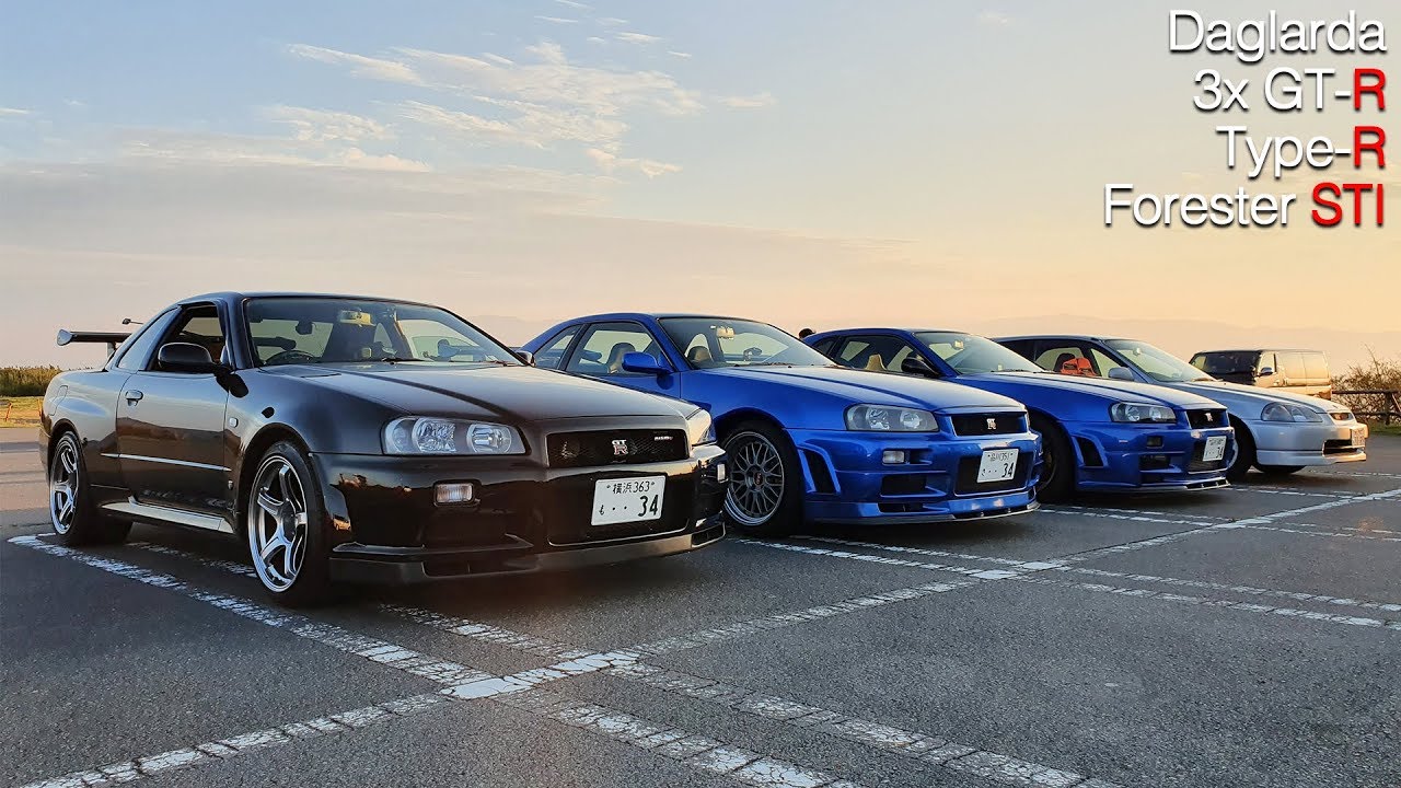 Skyline Yolunda 3 Skyline GT-R, Type-R ve Forester STI! Japonic