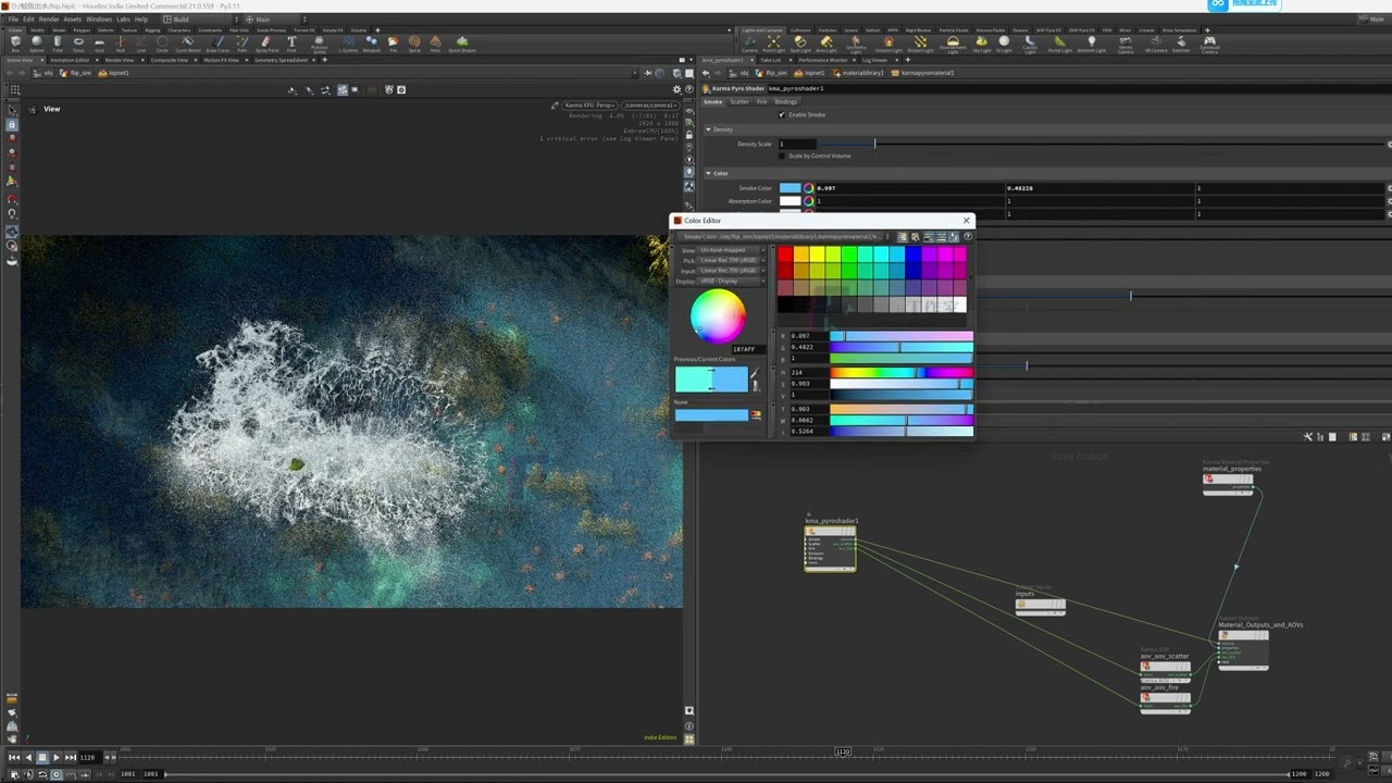beautiful whale emerging from the water hip file houdini21's