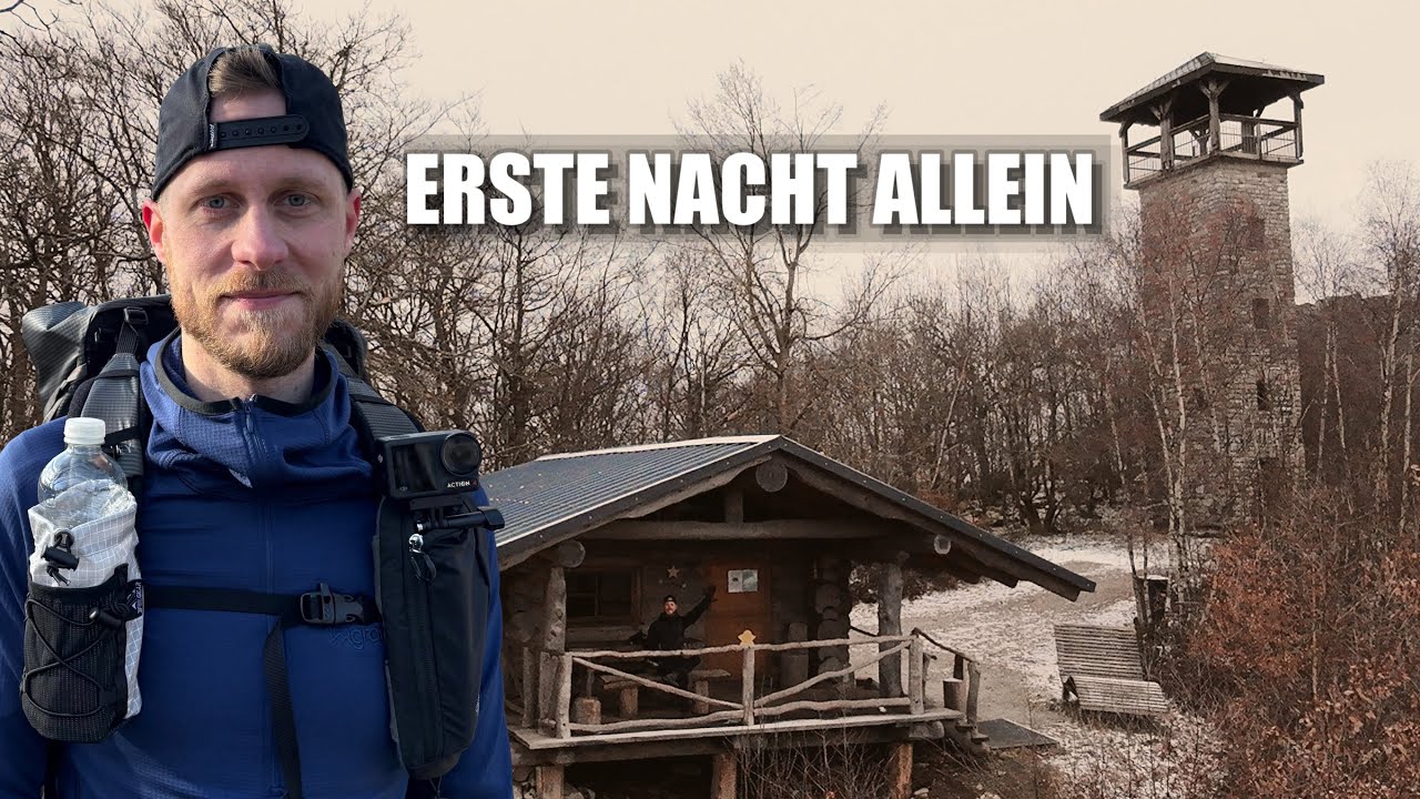 Meine erste Nacht ALLEIN in einer Schutzhütte / Overnighter im Hunsrück