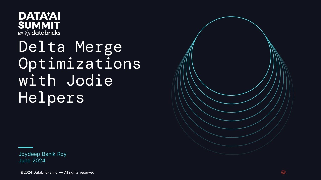 Delta Merge Optimizations with Jodie Helpers
