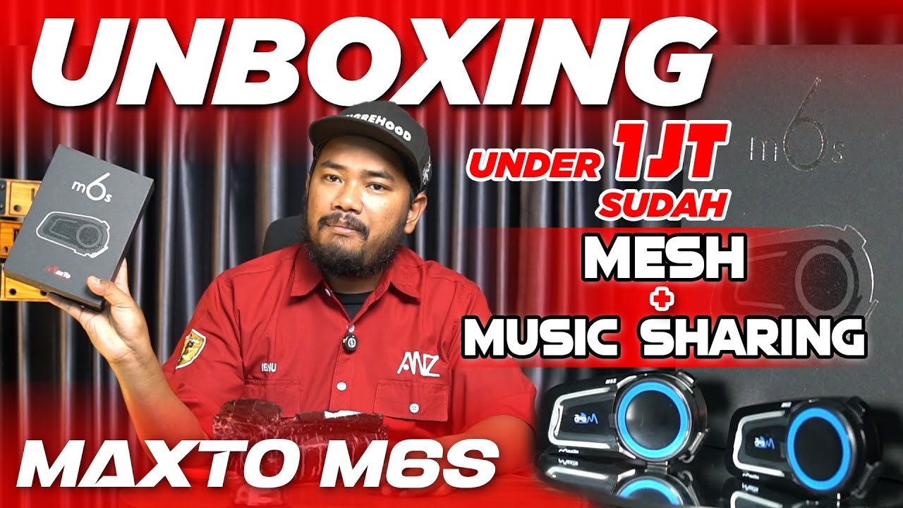 UNBOXING INTERCOM MAXTO M6S!!! UNDER 1 JUTA SUDAH MESH!!! #intercom #maxto #maxtom6s