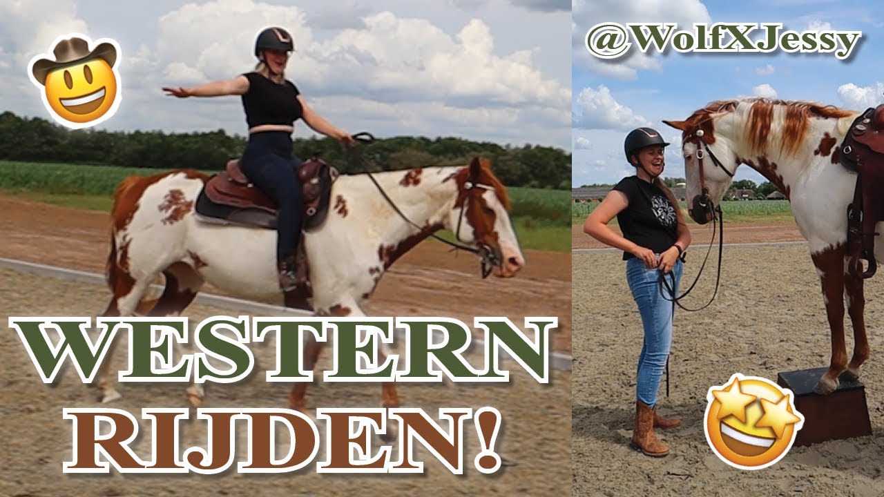 DRESSUURMIEP GAAT WESTERN RIJDEN! Op bezoek bij Wolfxjessy!| Vlog #66| Dwally's Horses